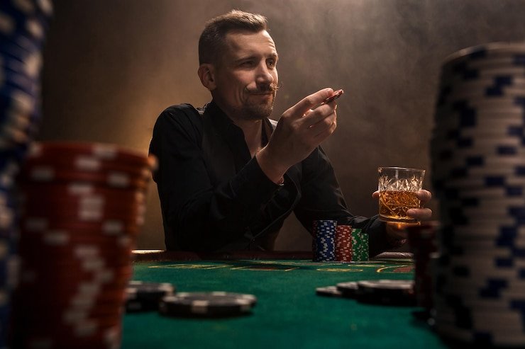 Antarmuka permainan Speed Baccarat menampilkan statistik dan riwayat putaran
